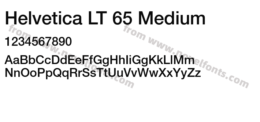 Helvetica LT 65 MediumPreview