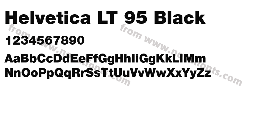 Helvetica LT 95 BlackPreview