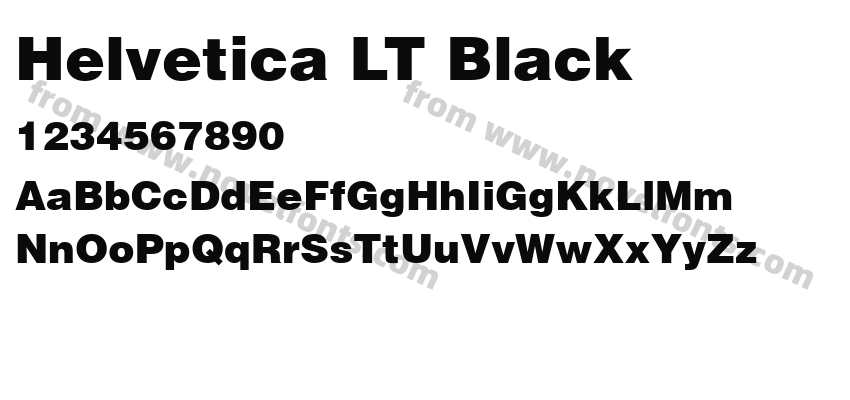 Helvetica LT BlackPreview