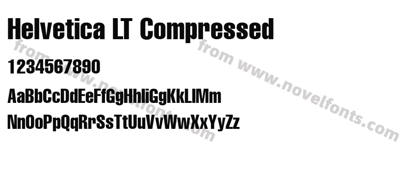 Helvetica LT CompressedPreview