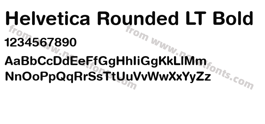 Helvetica Rounded LT BoldPreview