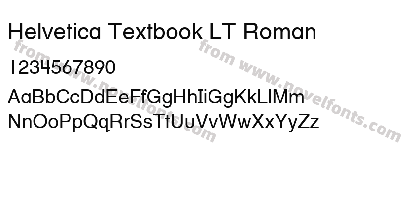 Helvetica Textbook LT RomanPreview