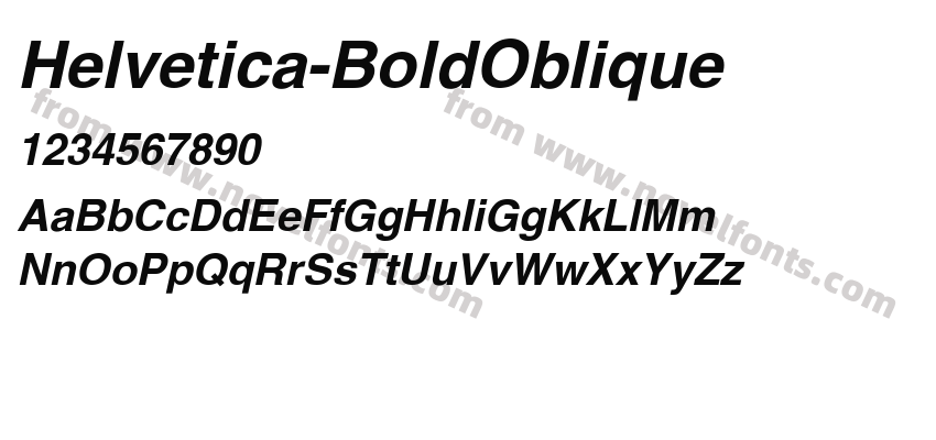 Helvetica-BoldObliquePreview