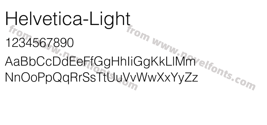 Helvetica-LightPreview