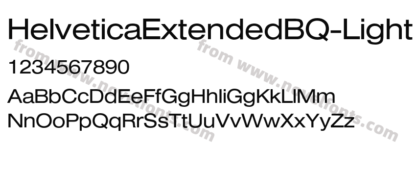 HelveticaExtendedBQ-LightPreview