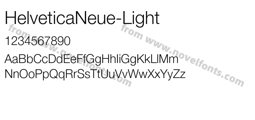 HelveticaNeue-LightPreview