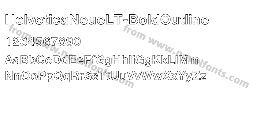 HelveticaNeueLT-BoldOutlinePreview