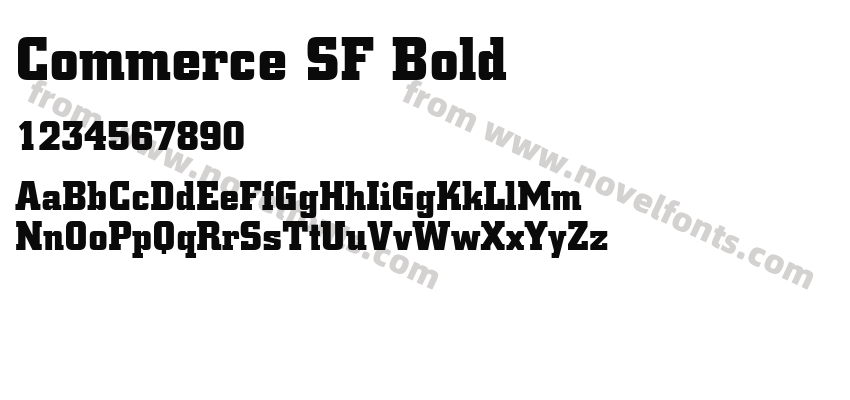 Commerce SF BoldPreview