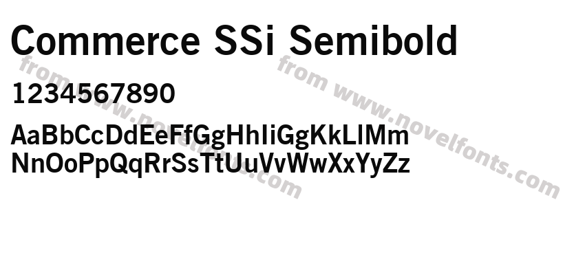 Commerce SSi SemiboldPreview