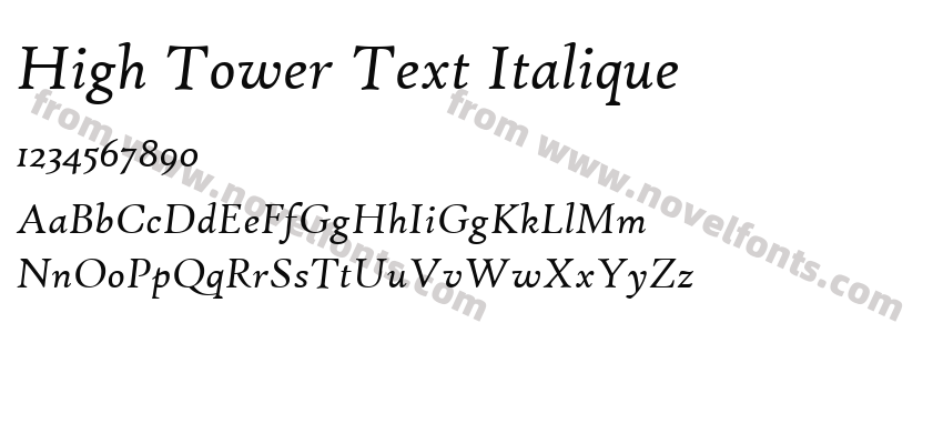 High Tower Text ItaliquePreview