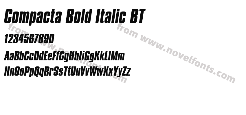 Compacta Bold Italic BTPreview