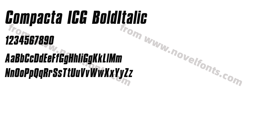 Compacta ICG BoldItalicPreview