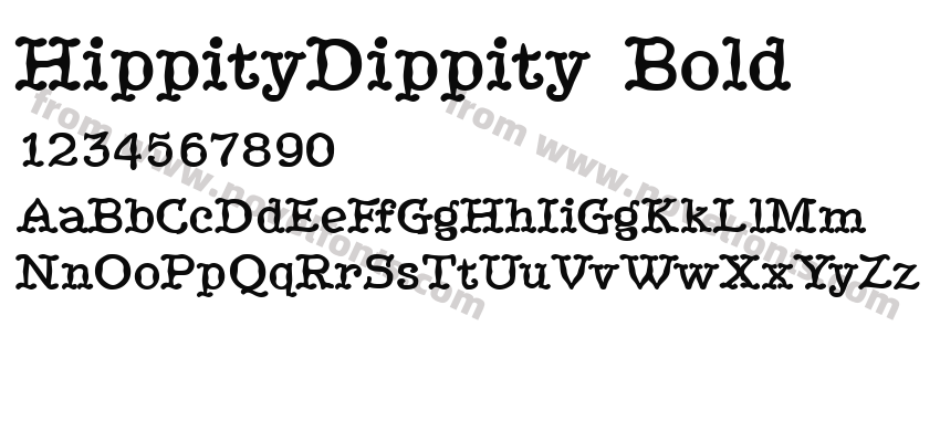 HippityDippity BoldPreview