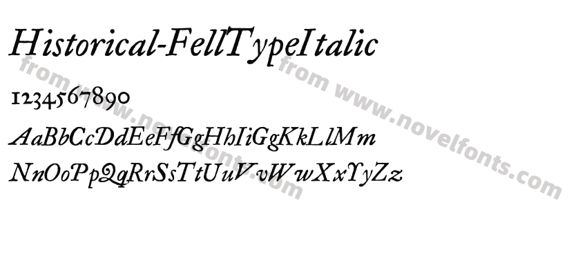 Historical-FellTypeItalicPreview