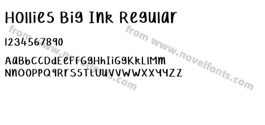 Hollies Big Ink RegularPreview