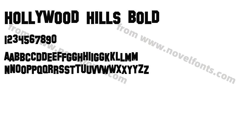 Hollywood Hills BoldPreview