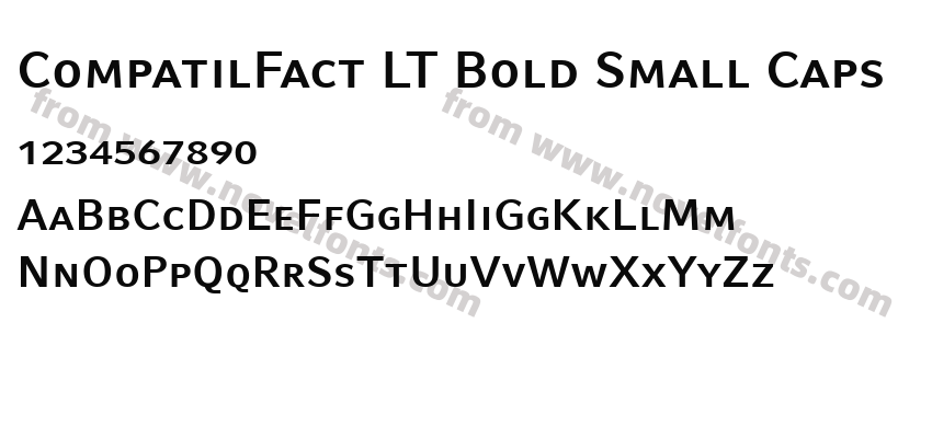 CompatilFact LT Bold Small CapsPreview