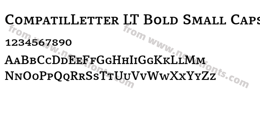 CompatilLetter LT Bold Small CapsPreview