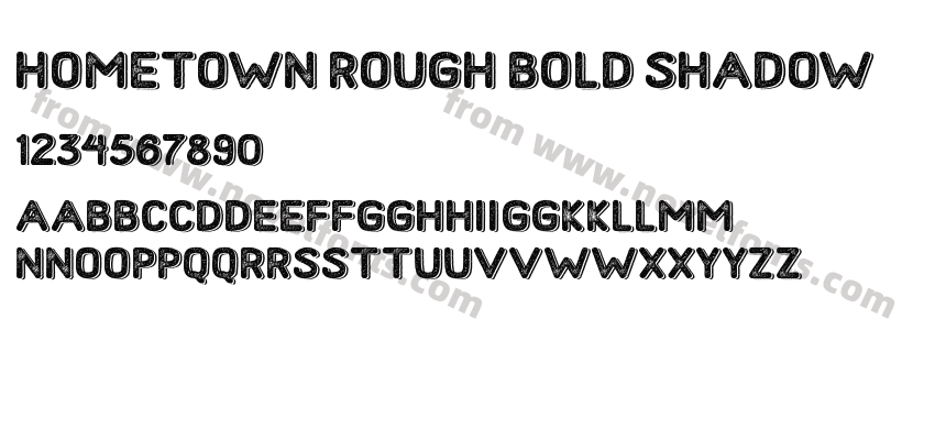 Hometown Rough Bold ShadowPreview