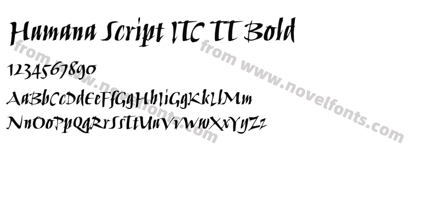 Humana Script ITC TT BoldPreview