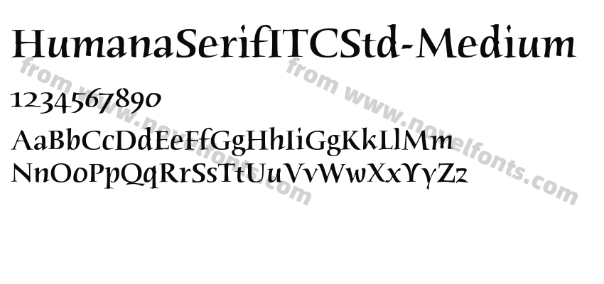 HumanaSerifITCStd-MediumPreview