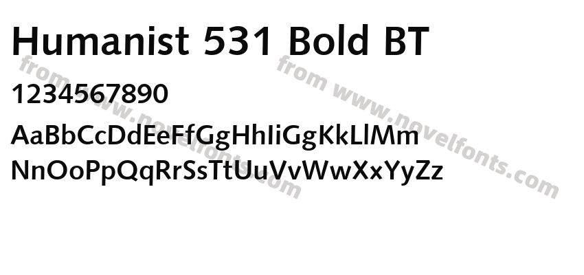 Humanist 531 Bold BTPreview