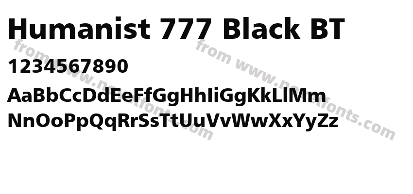 Humanist 777 Black BTPreview