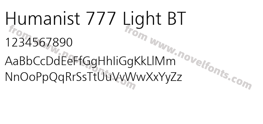 Humanist 777 Light BTPreview