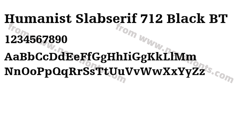 Humanist Slabserif 712 Black BTPreview