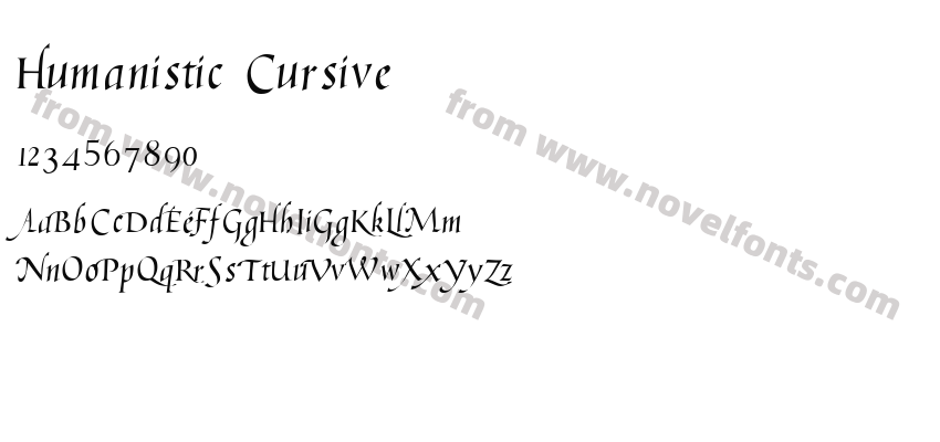 Humanistic CursivePreview