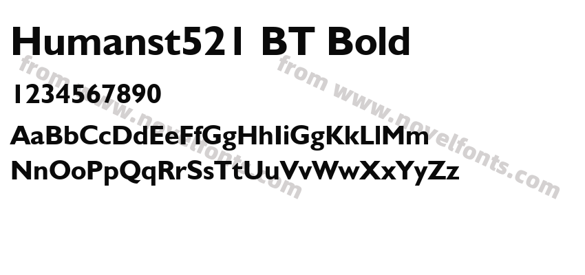 Humanst521 BT BoldPreview