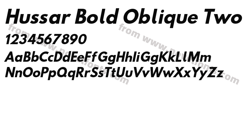 Hussar Bold Oblique TwoPreview