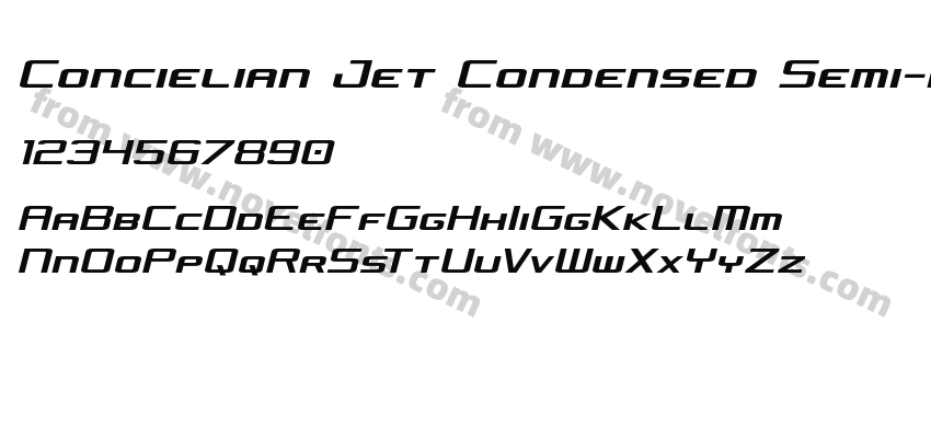 Concielian Jet Condensed Semi-ItalicPreview