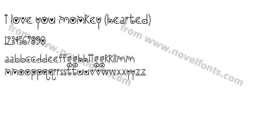 I Love You Monkey (Hearted)Preview