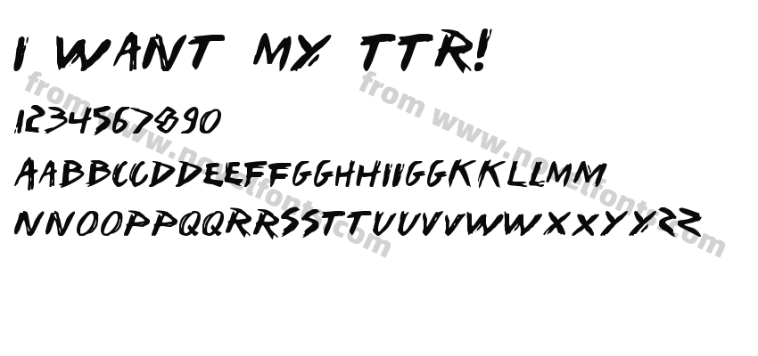 I Want My TTR!Preview