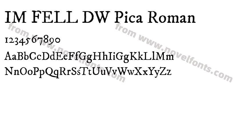 IM FELL DW Pica RomanPreview