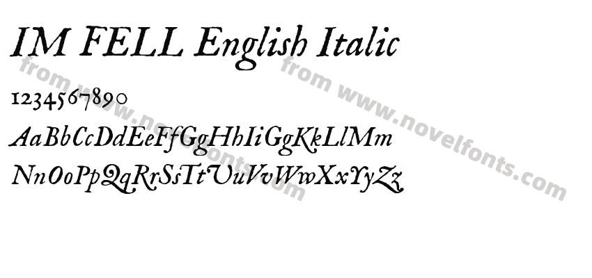 IM FELL English ItalicPreview