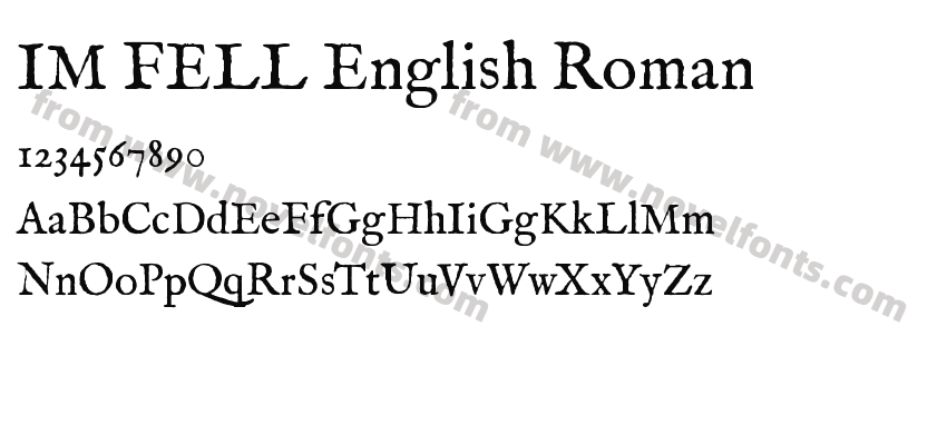 IM FELL English RomanPreview