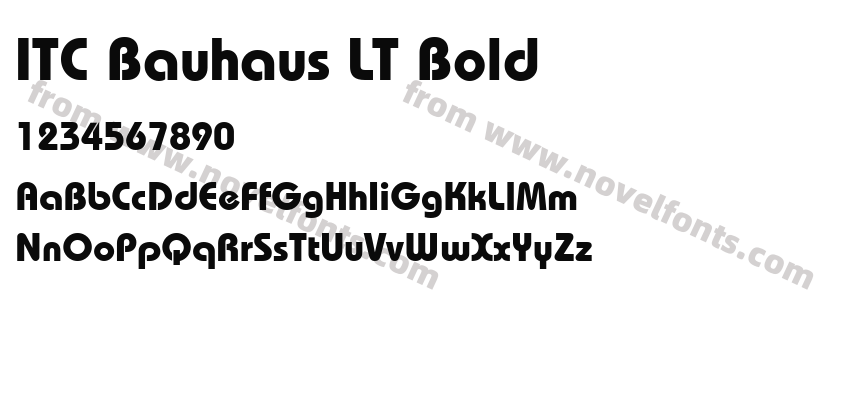 ITC Bauhaus LT BoldPreview