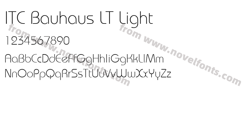 ITC Bauhaus LT LightPreview