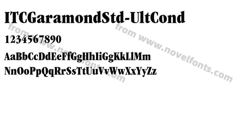 ITCGaramondStd-UltCondPreview