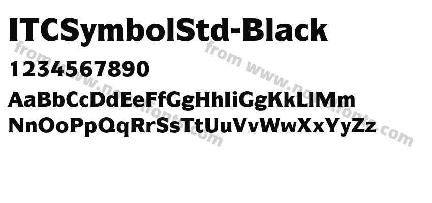 ITCSymbolStd-BlackPreview