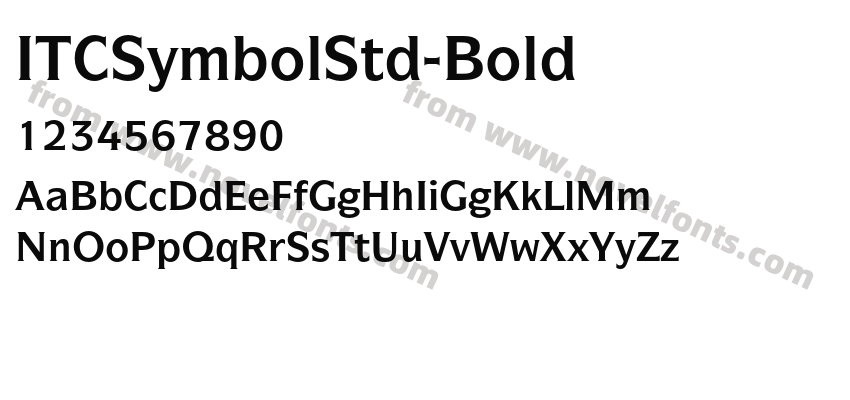 ITCSymbolStd-BoldPreview