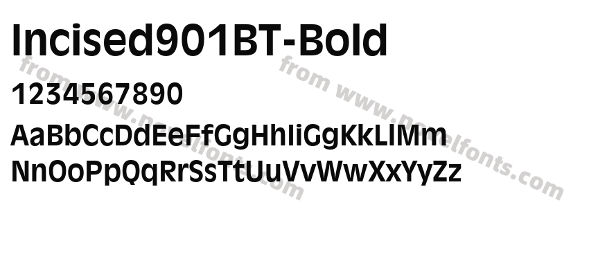 Incised901BT-BoldPreview