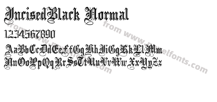 IncisedBlack NormalPreview