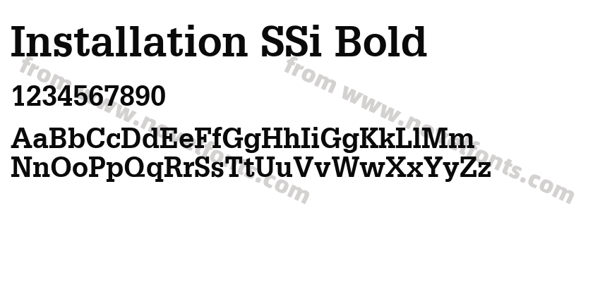 Installation SSi BoldPreview