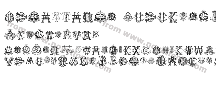 Intellecta Monograms Random Samples FivePreview