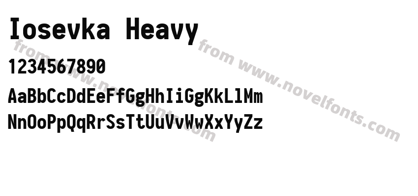 Iosevka HeavyPreview