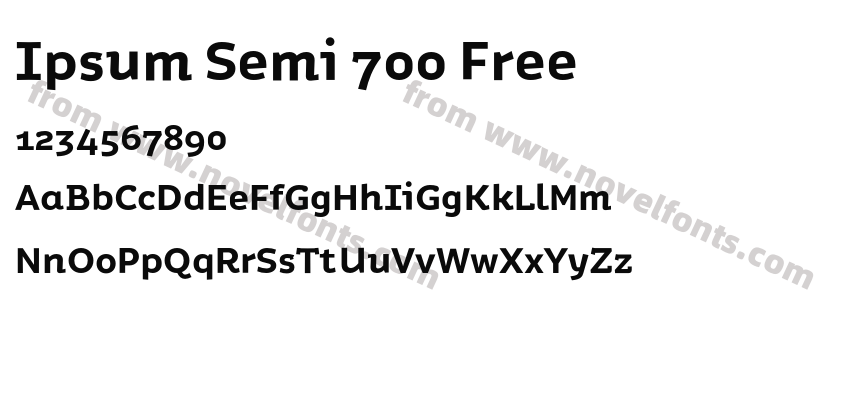 Ipsum Semi 700 FreePreview