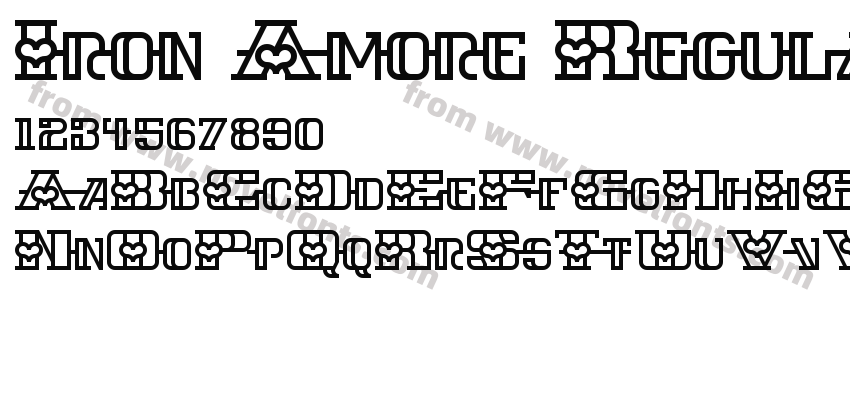 Iron Amore RegularPreview